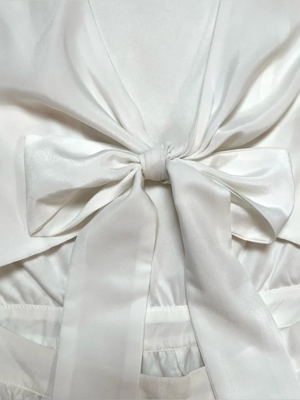 Superdown White Chiffon Tie Front Romper - Picture 6 of 15